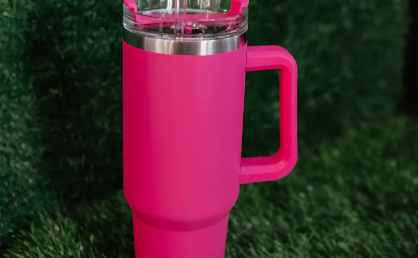 pink tumbler