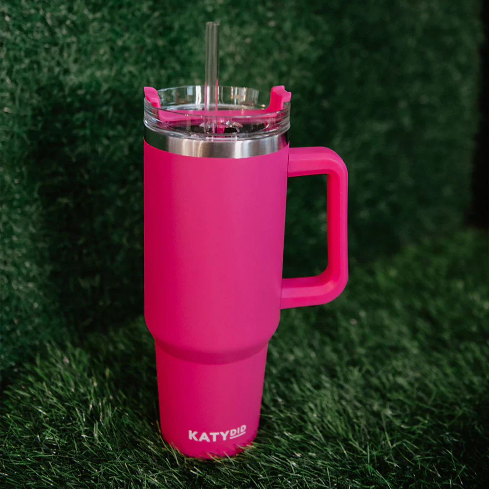 pink tumbler