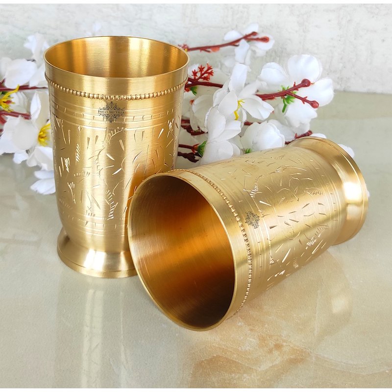 brass tumbler